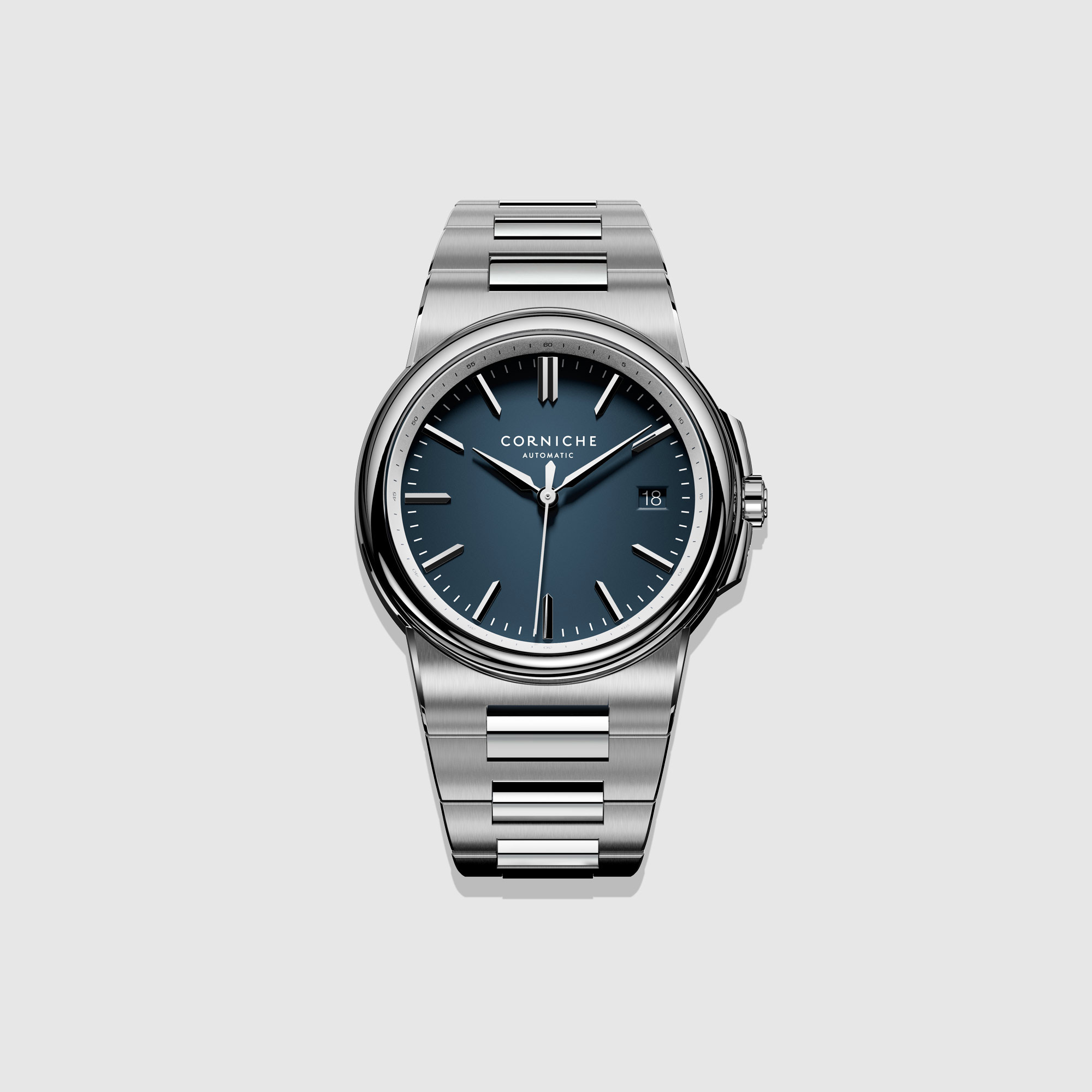 La Grande Corniche Steel with Bleu Marine dial