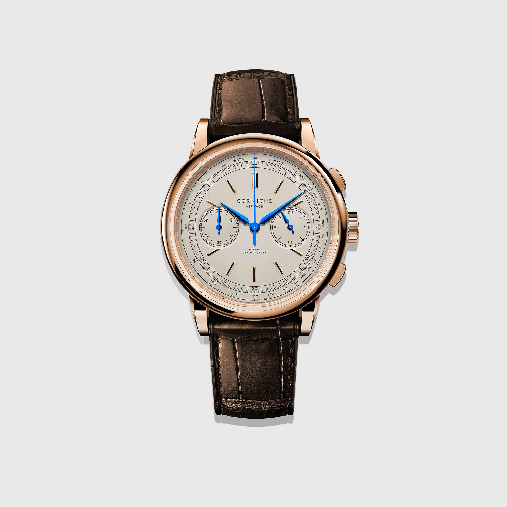 Heritage Chronograph Rose Gold with Cream dial